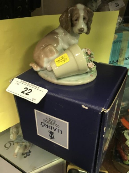 Lladro' "It Wasn't Me" Dog Figurine Retired #07672