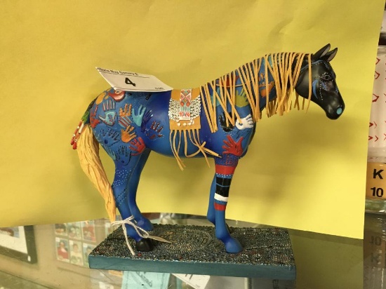 Trail Of Painted Ponies "Blue Medicine" Figurine