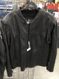 Black Leather Harley Davidson Jacket sz L