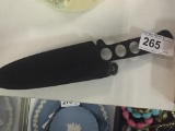 Black Throwing Knife in Sheath