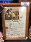 Vintage Campbell?s vegetable soup add