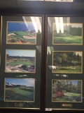 (2) Nicely framed matching golf pictures