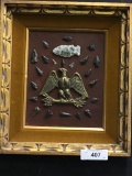 Framed Arrowheads With Eagle