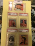 5 PSA Graded Cards - 4 Indian Chewing Gum & 1