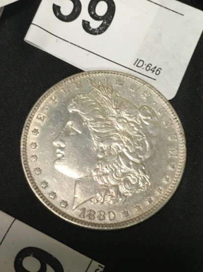 1880 Morgan Silver Dollar Coin