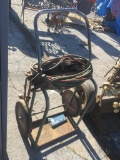 Acetylene torch cart, Plus Some Hose and gauges