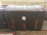 Antique Camel Back Trunk