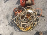 Assortment of electrical cords, various condition