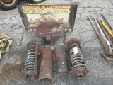 Tractor seat and old car coil Springs