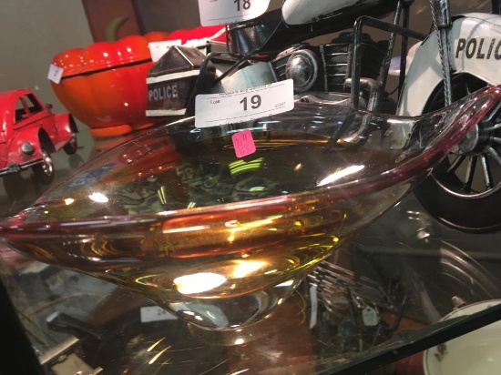 Art Glass Amber bowl