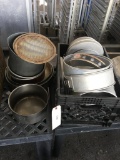 Assorted cooking tins