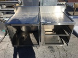 Two stainless countertop units