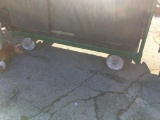 Large green flatbed cart