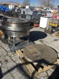 Large stainless Mongolian barbecue grill