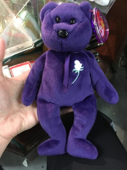 Rare TY Princess Diana Teddybear In Case