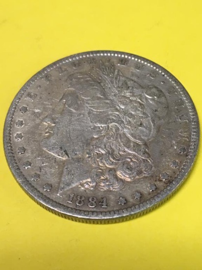 1884 P Silver Morgan Dollar Coin