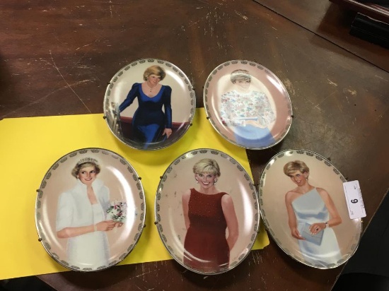 5 Princess Diana Collector Plates