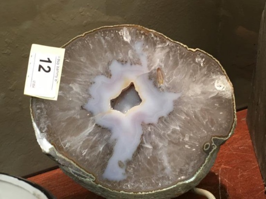 Slice of Geode Crystal 7 3/4" Across