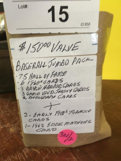 Baseball Jumbo Pack $150.00 Value