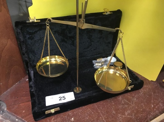 New Brass Balance Scale in Storage Box