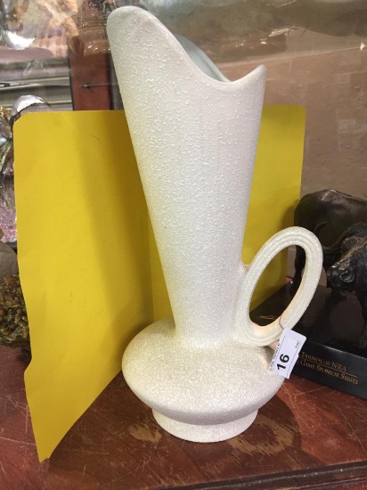 Original  USA  White Pitcher Vase 14" Tall
