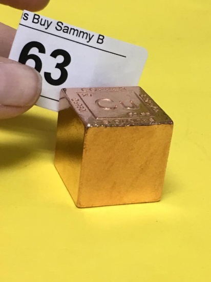5 ounces .999 Copper Cube