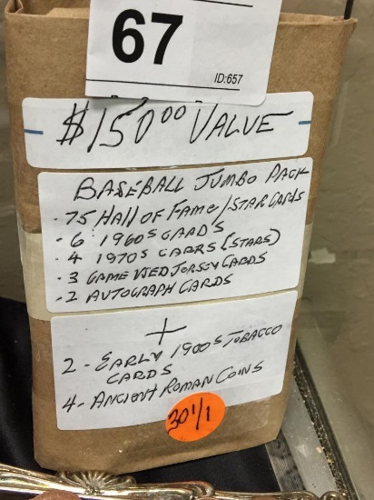Baseball Jumbo Pack  $150.00 Value