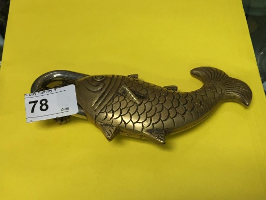 Metal Fish Padlock w/ 2 Keys