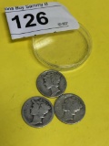 3 -.9 Silver Dimes 1924, 1935, 1945