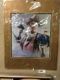 Matted John Wayne as 3 Movie Characters