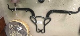 Wrought Iron Cow Outline Coat Hook