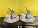 2 Giftco Hummingbird Candle Holders