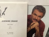 Framed Signed Burt Reynolds Photo & Script
