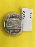 One Troy Ounce .999 Fine Silver Lewis & Clark