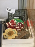 Casino Key Rings, Dice, Ash Tray, Pens