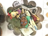 Eclectic Lot of Picks, Key Rings, Figurines