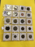 Sheet of Collectable Foreign Coins