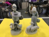 2 Ceramic Figurines-1 Has Been Repaired