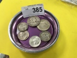 Silver Washington Quarters, Kennedy Half Dollar &