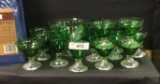 Vintage Green Glassware  Bowl