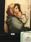 Mother & Child On Wood