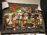 Dogs Playing Poker Wall Throw