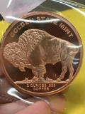 .999 2oz Copper Strike, Buffalo / Indian motif