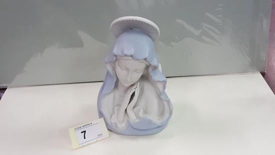 Ceramic Virgin Mary Planter 6 1/4" Tall