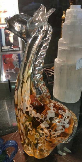 Art Glass Giraffe Figurine