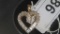 Sterling Overlay Heart Pendant w/ CZ Stones