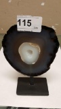 Mounted Crystal Geode Thick Slice 6