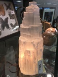 Selenite White Crystal Tower Lamp 10