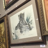 Signed Baby Leopard Artwork By Robert Thompson
