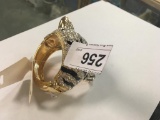 Gold Rhinestone Tiger Bracelet